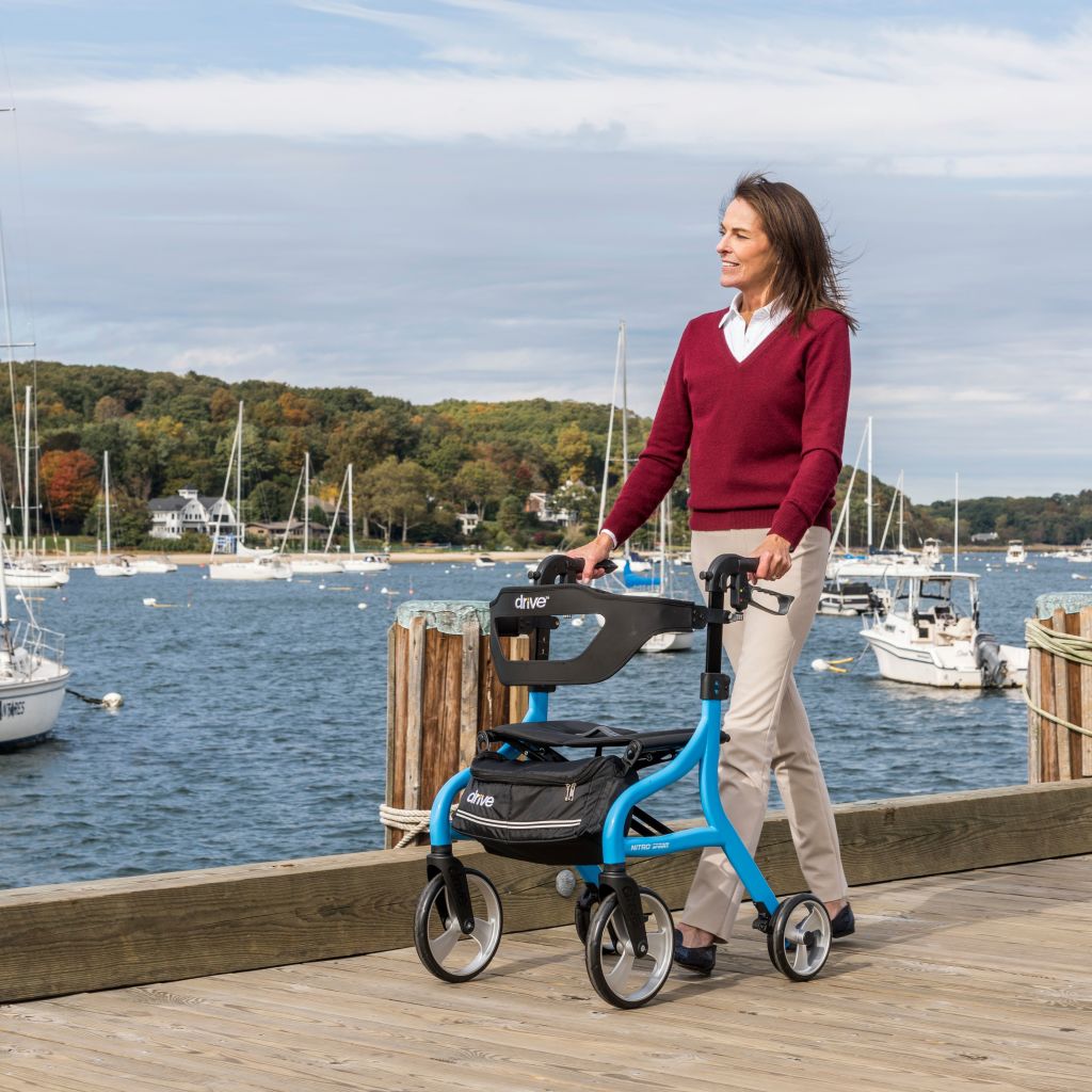Andadera ROLLATOR NITRO SPRINT BLUE DRIVE