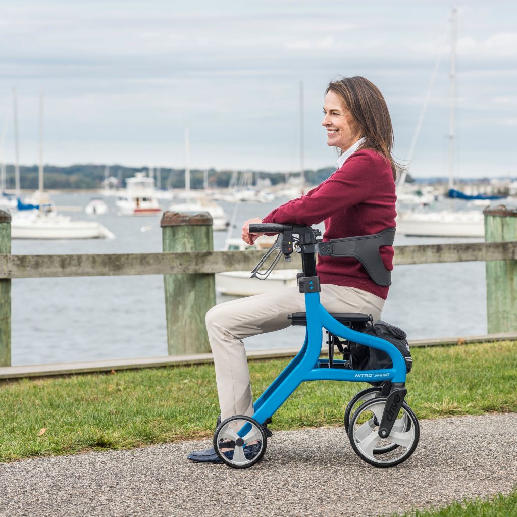 Andadera ROLLATOR NITRO SPRINT BLUE DRIVE