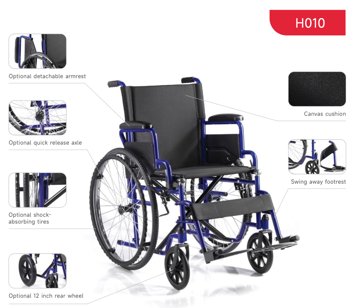 Silla Ruedas Aluminio Yuwell H010