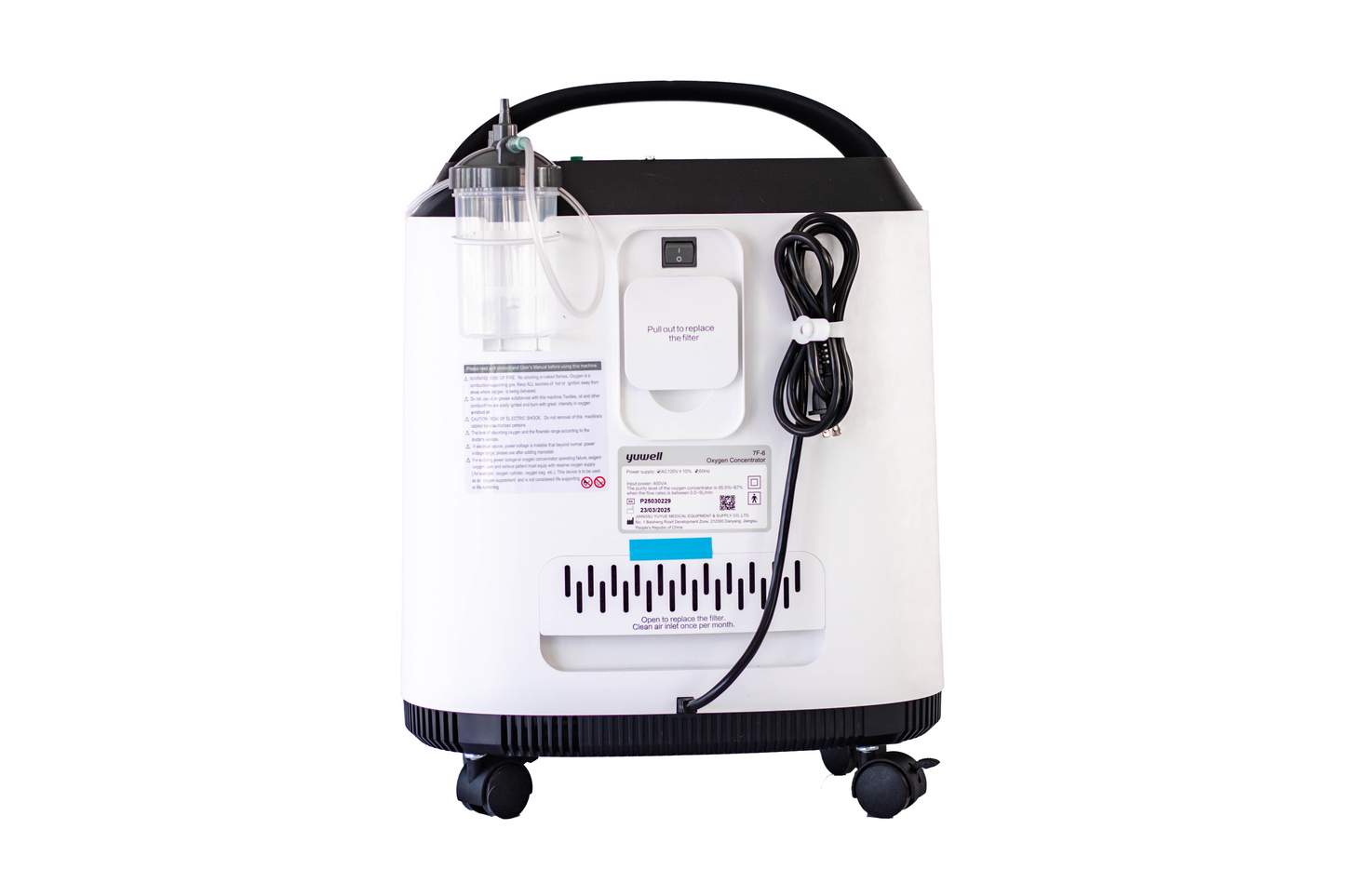 Concentrador de Oxígeno Yuwell 5lpm