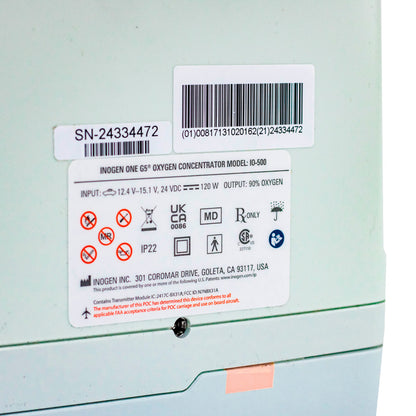 Concentrador de Oxígeno Portátil Inogen G5 16 celdas