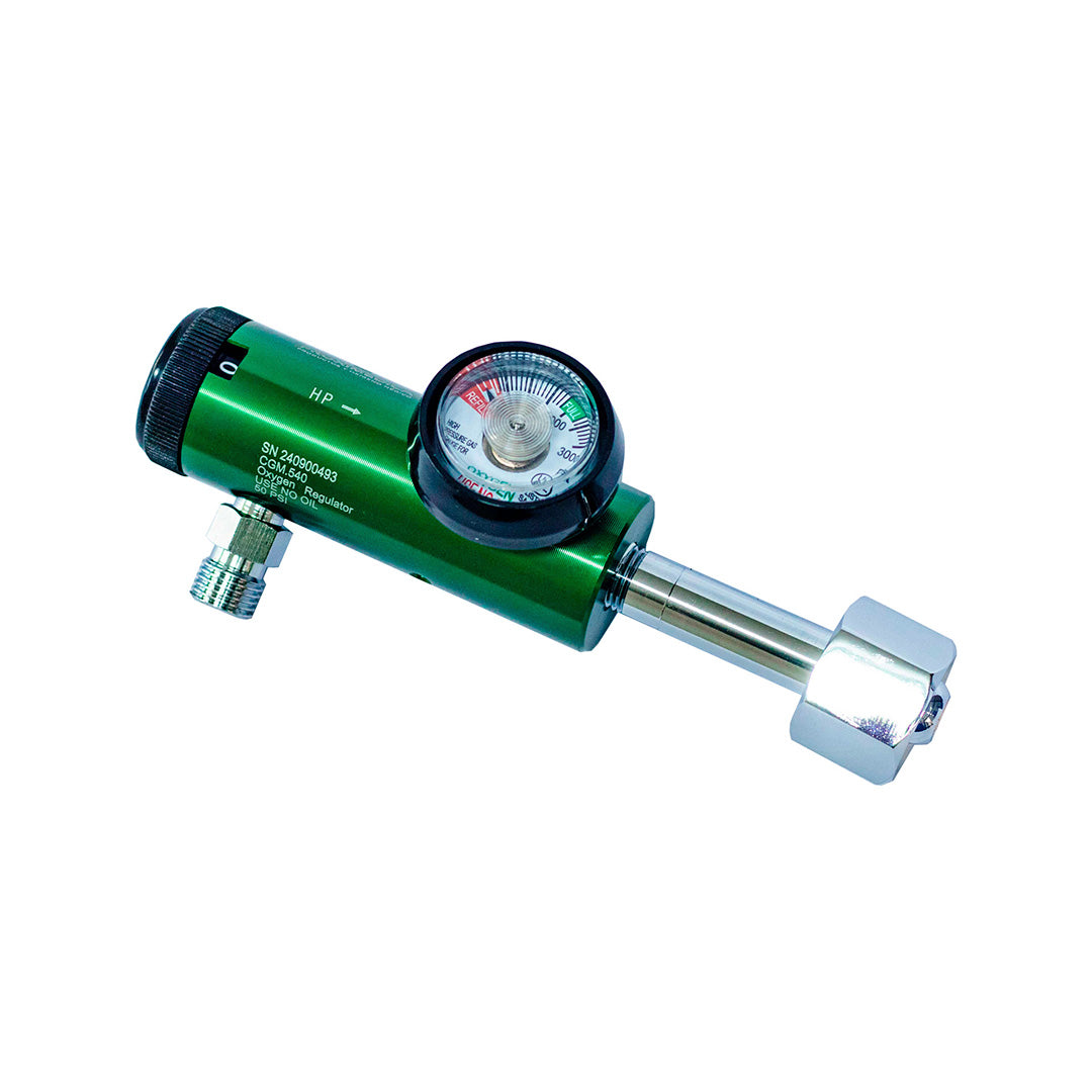 Regulador CGA540 Yugo Oxigeno 0.5-15LPM