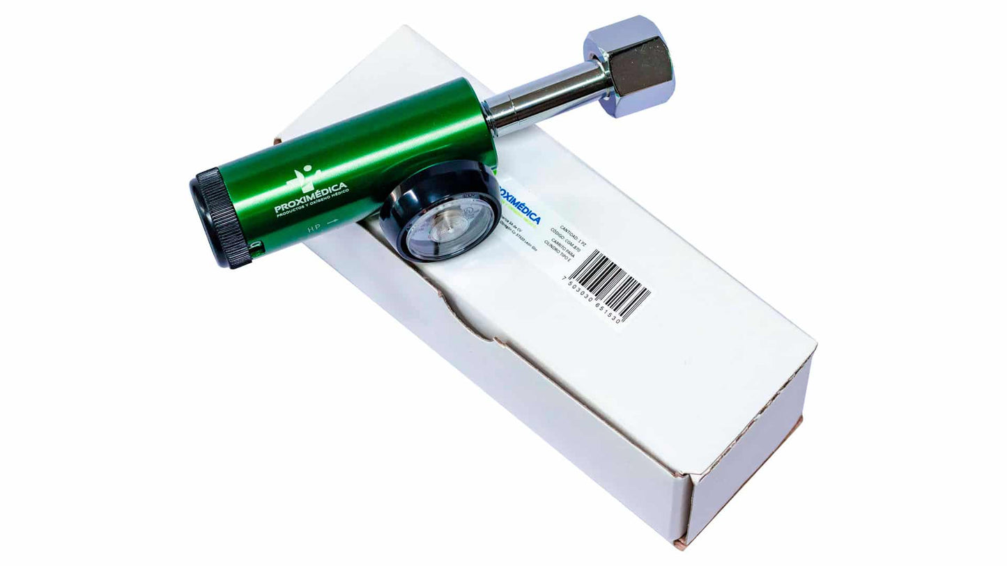 Regulador CGA540 Yugo Oxigeno 0.5-15LPM