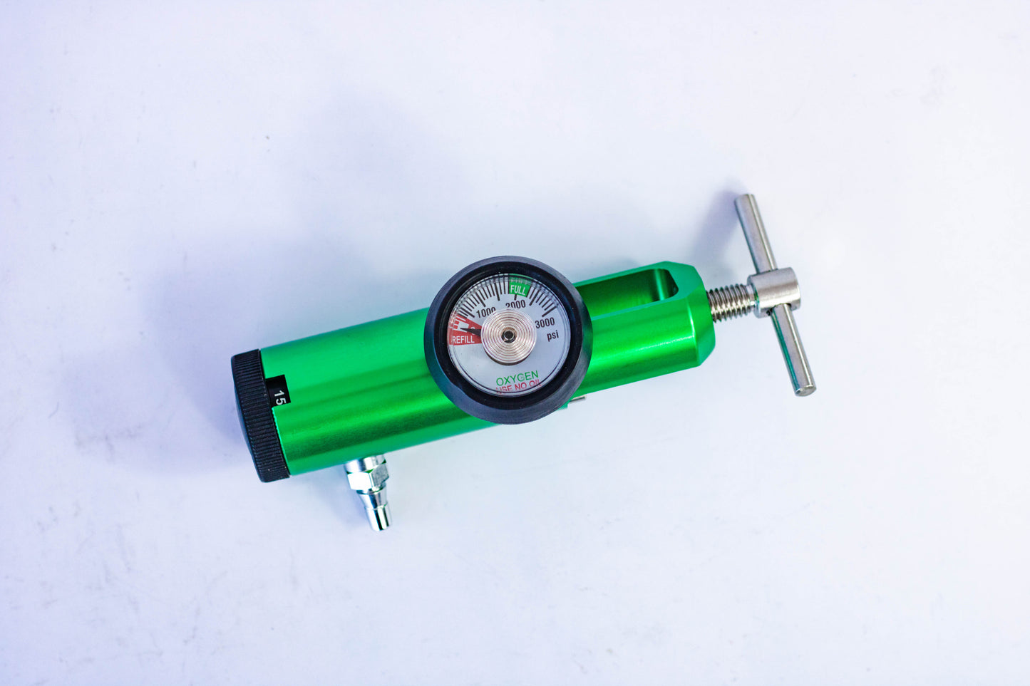 Regulador Mini CGA870 Yugo Oxigeno 0.5-15LPM