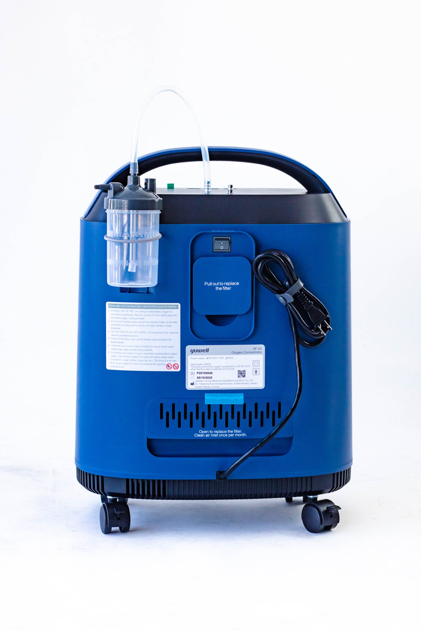 Concentrador de Oxígeno Yuwell 5lpm 8F5A Microneubulizador