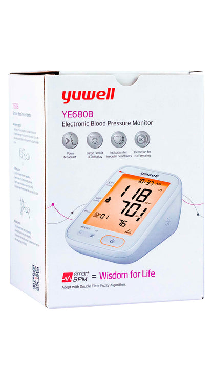 Monitor de Presión Arterial-Baumanómetro de brazo YE 680B Yuwell