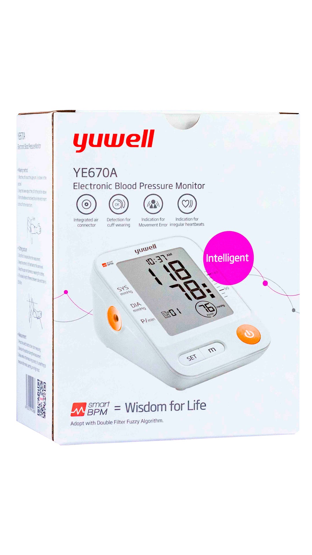 Monitor de Presión Arterial-Baumanómetro de brazo YE 670A Yuwell