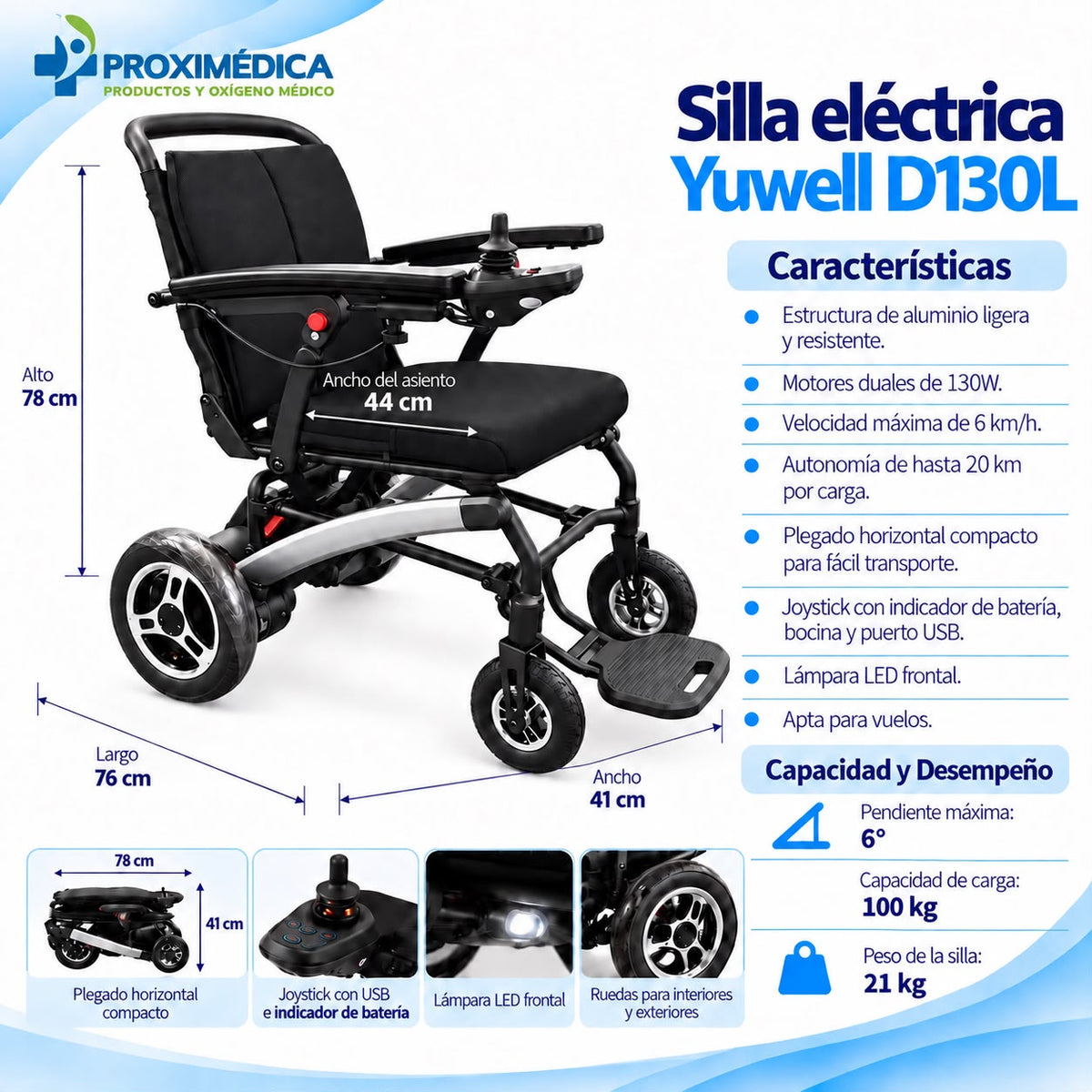 Silla Eléctrica Yuwell D130L