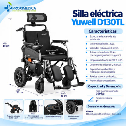 Silla Eléctrica Yuwell D130TL Reclinable