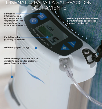 Concentrador de Oxígeno Portátil Freestyle Caire 16 Celdas