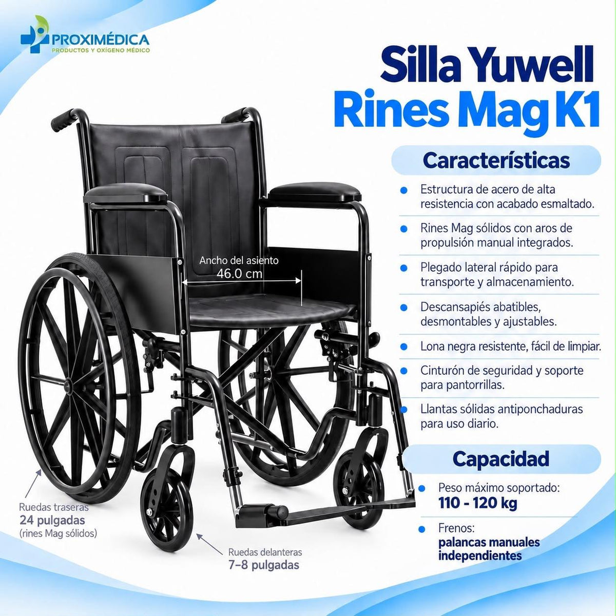 Silla Ruedas Aluminio Yuwell K1