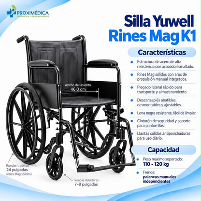 Silla Ruedas Aluminio Yuwell K1